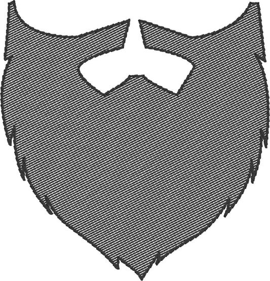 DBB Hipster Beard and Mustache 4x4 Embroidery Design