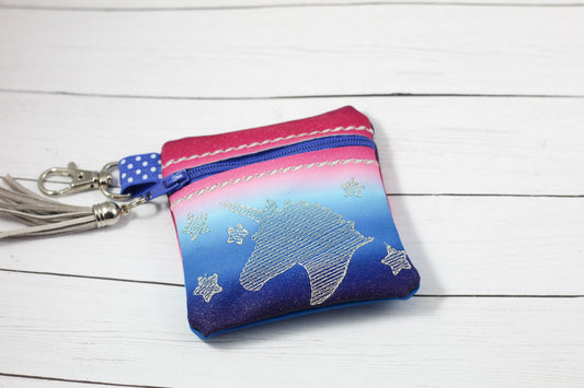 DBB Unicorn Zipper Pouch 4x4