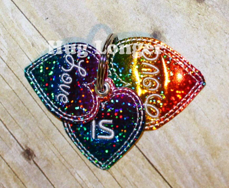 ITH Love is Love Fob HL2109 embroidery file