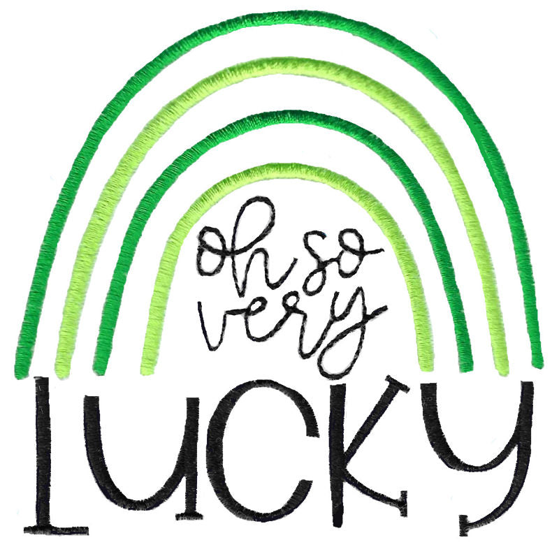 BCD Oh So Very Lucky Rainbow Irish Saying