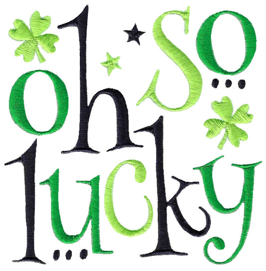 BCD  Oh So Lucky Irish Saying
