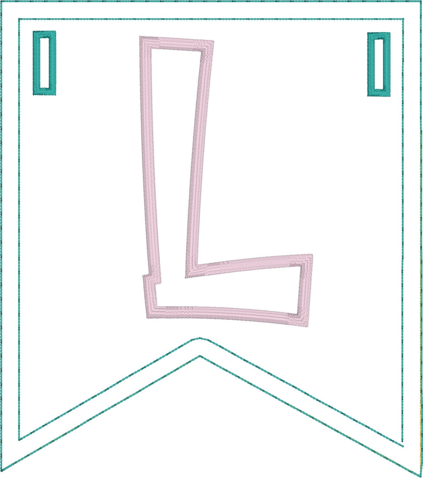 DBB Love Applique Banner In the Hoop Project for 5x7 Hoops