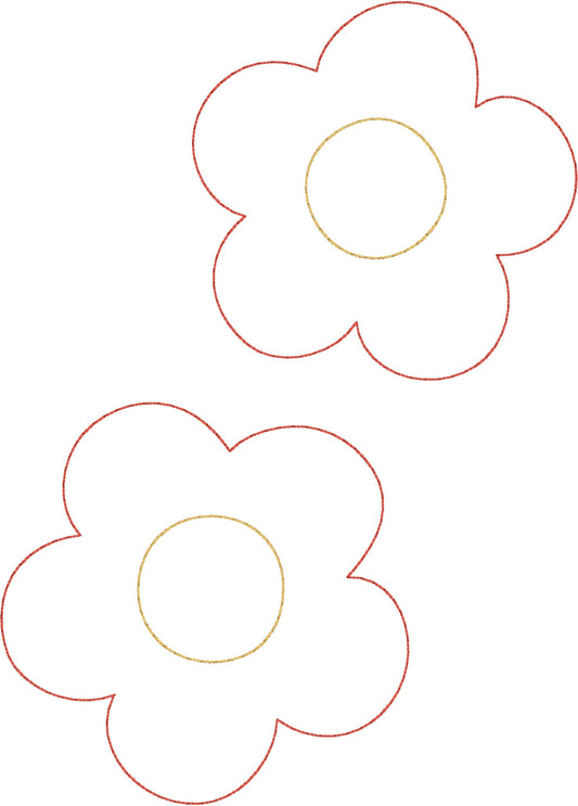 DBB Fiesta Flowers and Leaves Felties for Wreaths or Banners