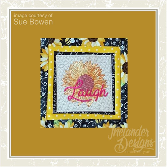 TD - Sunflower Laugh Quilt Block