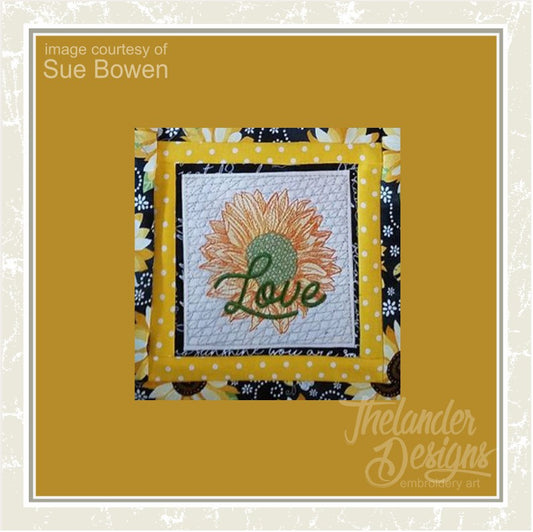 TD  - Sunflower Love Quilt Block