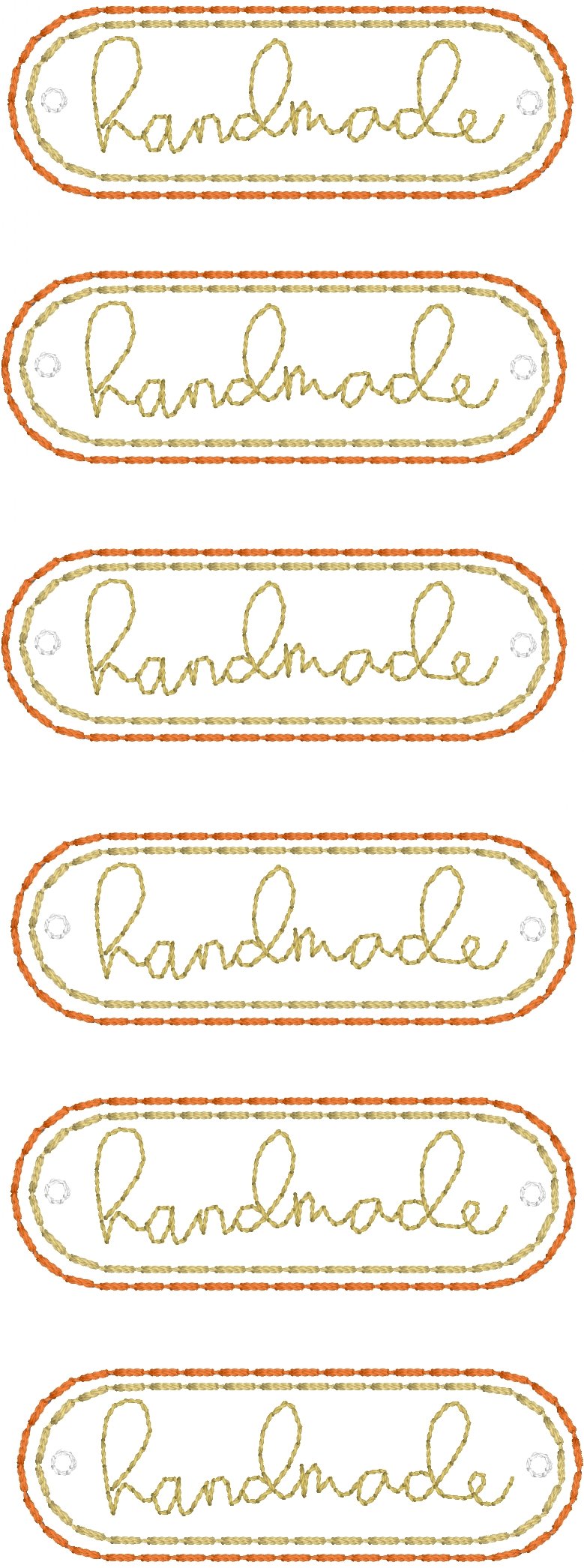 DBB Handmade lettering Mini Patch embroidery design