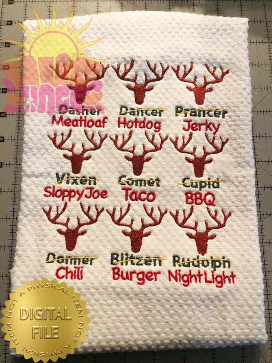 HL Venison HL5785 embroidery file LARGE SIZES ONLY