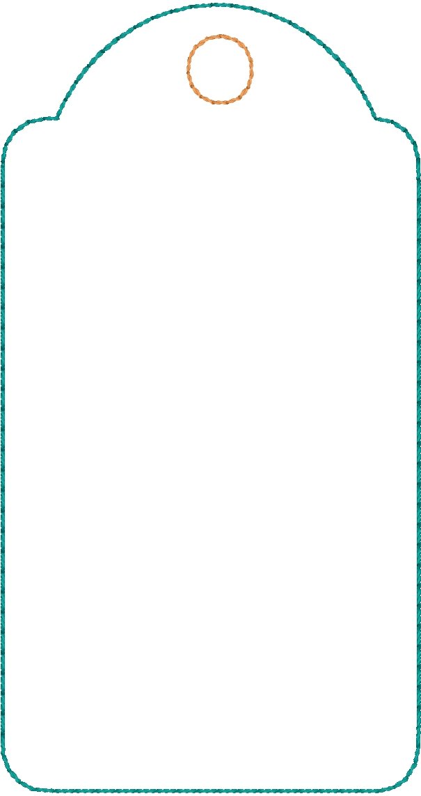 DBB Blank Ticket Rectangle Tag 4x4 Friendly