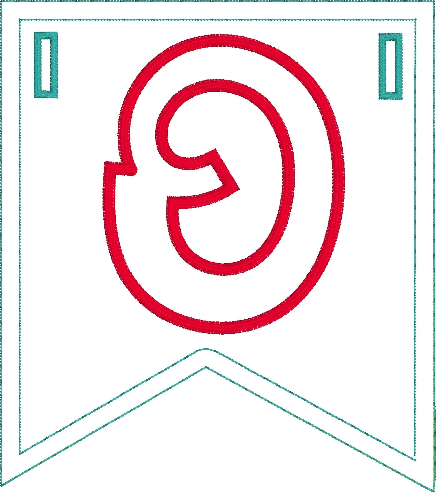 DBB Love Applique Banner In the Hoop Project for 5x7 Hoops