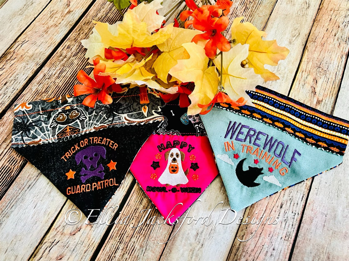 EJD Halloween Pet Bandana Bundle 2 ITH