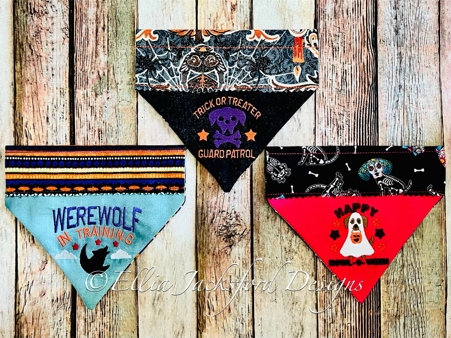 EJD Halloween Pet Bandana Bundle 2 ITH