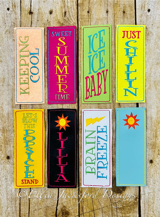 EJD Summer Saying Freezer Pop Holders