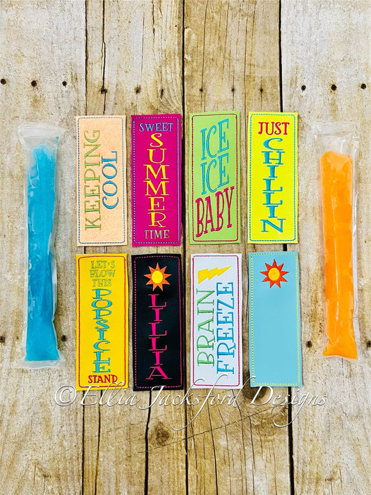 EJD Summer Saying Freezer Pop Holders
