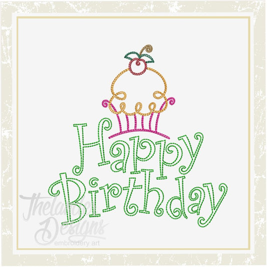 TD - Happy Birthday with cupcake