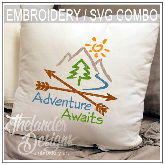 TD - Adventures Embroidery SVG Sublimation