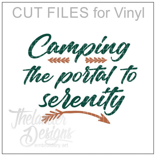 TD - Camping  portal SVG and EMBROIDERY
