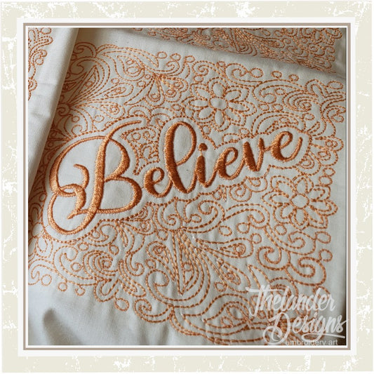 TD - Believe Quilt Block