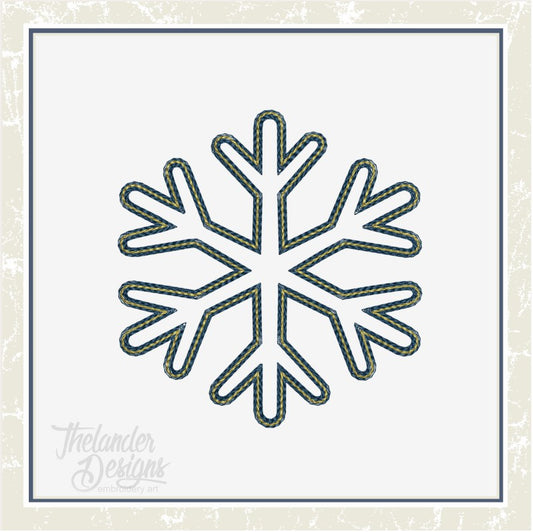 TD - Snowflake Sketch Applique