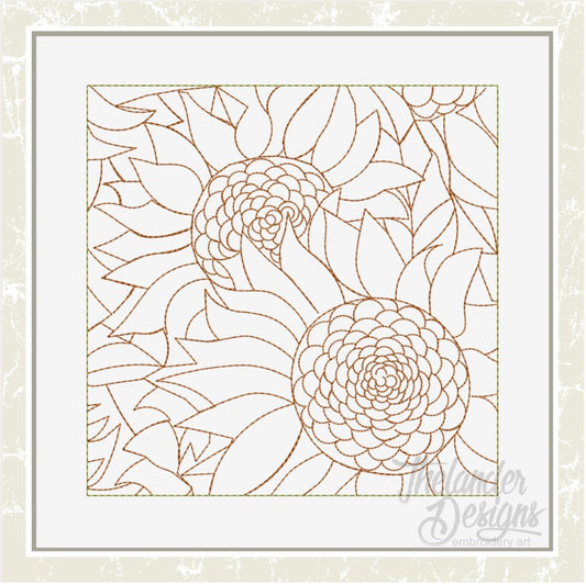 TD - Sunflower Stipple Block:3
