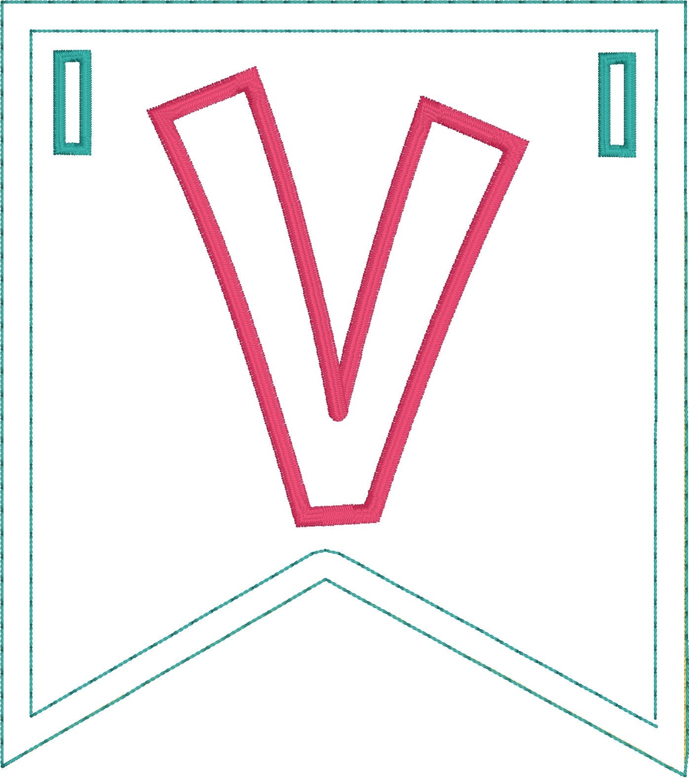 DBB Love Applique Banner In the Hoop Project for 5x7 Hoops