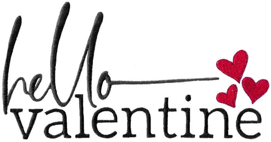 BCD Valentines Hello Valentine Saying