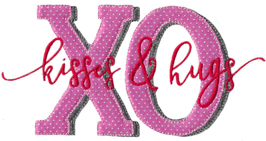 BCD Valentines XO Kisses & Hugs Saying