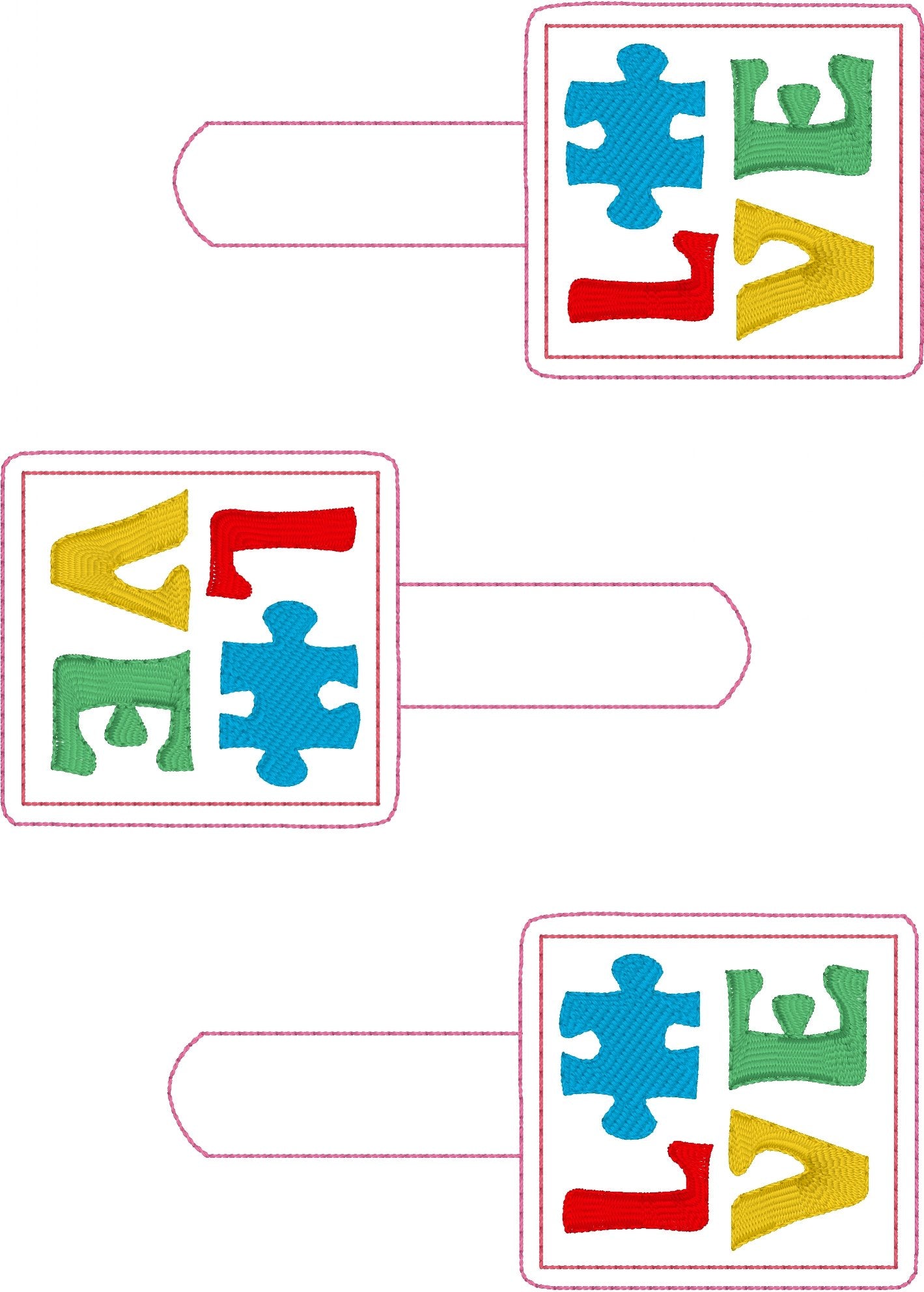 DBB Autism Love Snap Tab 4x4 and 5x7