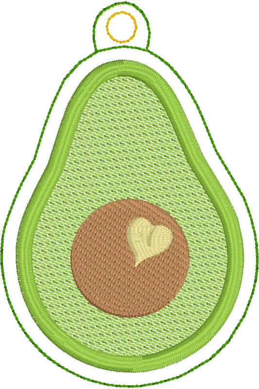 DBB Avocado Christmas Ornament for 4x4 hoops