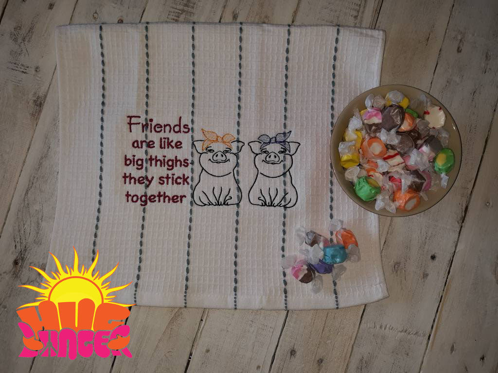 Big Thighs Friends HL5757 embroidery file