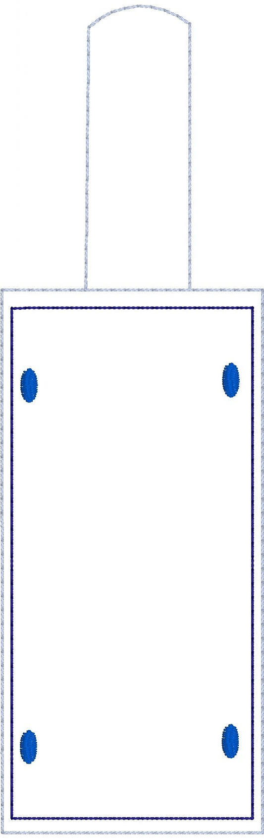 DBB Blank License Plate Embroidery Snap Tab