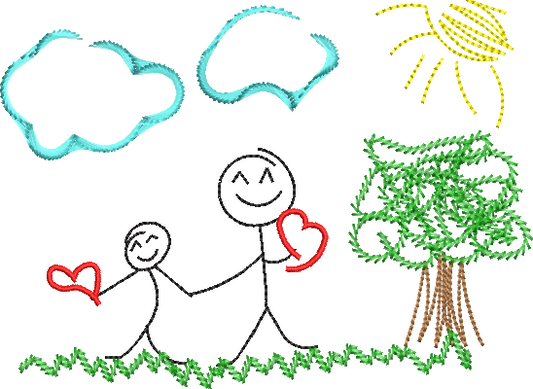 DED Parent and child in summer