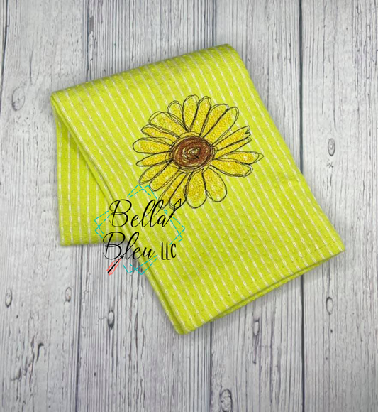BBE Daisy 3 Flower Scribble Sketch