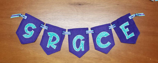 DBB DIY Spikey Applique Banner In the Hoop Project for 5x7 Hoops