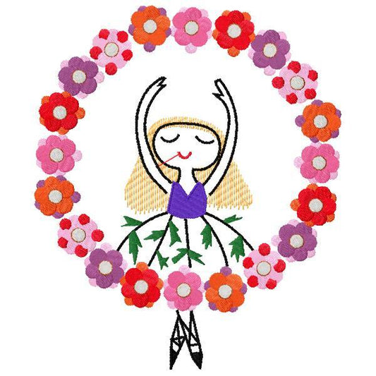 DED Dancing ballerina floral crown