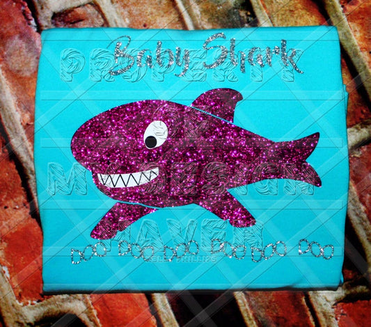 MDH Swimming Shark SVG