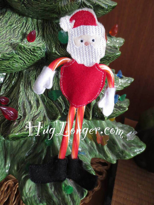 HL ITH Candy Cane Santa HL2097 embroidery file
