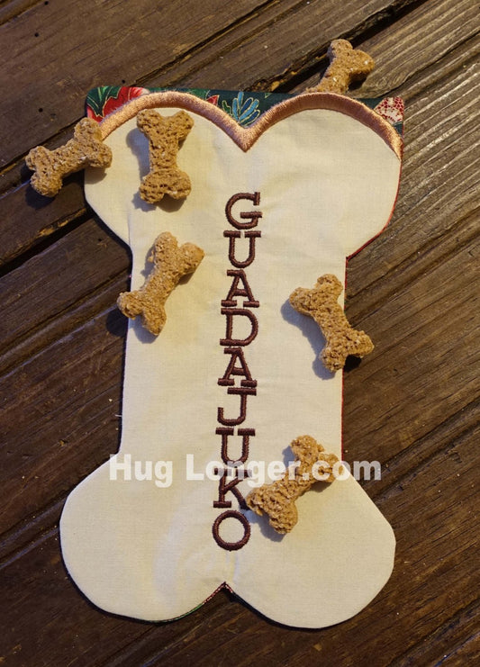 HL In The Hoop Bone Stocking embroidery file