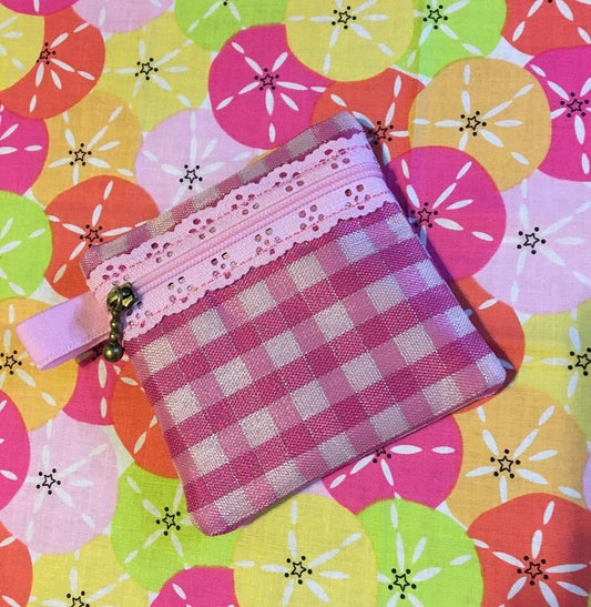 DBB Lace Zipper BLANK Pouch 4x4