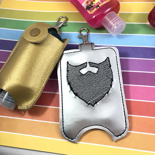 DBB NEW SIZE Hipster Hand Sanitizer Holder Snap Tab Version In the Hoop Embroidery Project 3 oz DT for 5x7 hoops