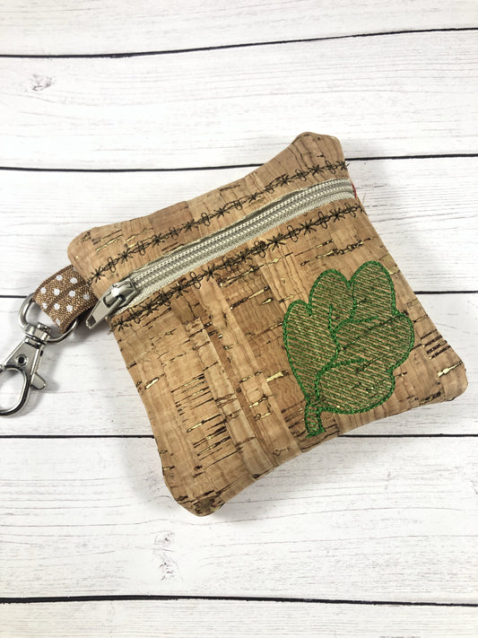 DBB Sweet Leaf Zipper Pouch 4x4