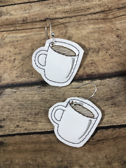 DBB Coffee Cup Felties embroidery design