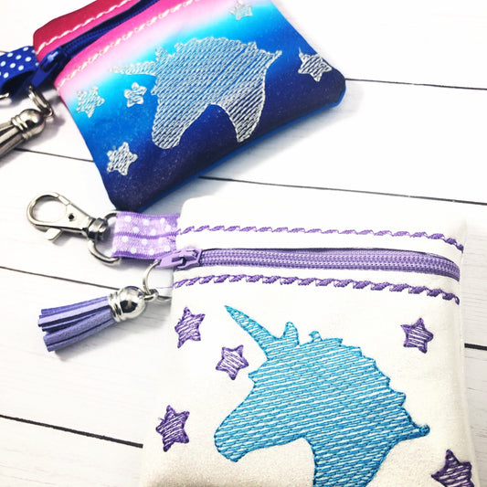 DBB Unicorn Zipper Pouch 4x4