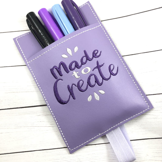 DBB Made to Create Pen Pocket In The Hoop (ITH) Embroidery Design