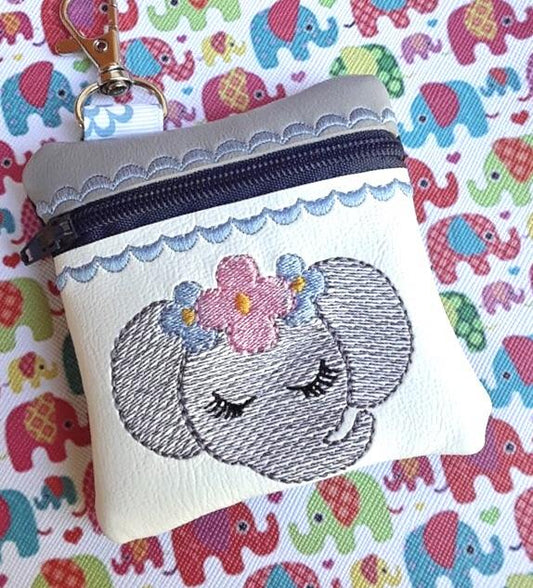 DBB Elephant Zipper Pouch 4x4