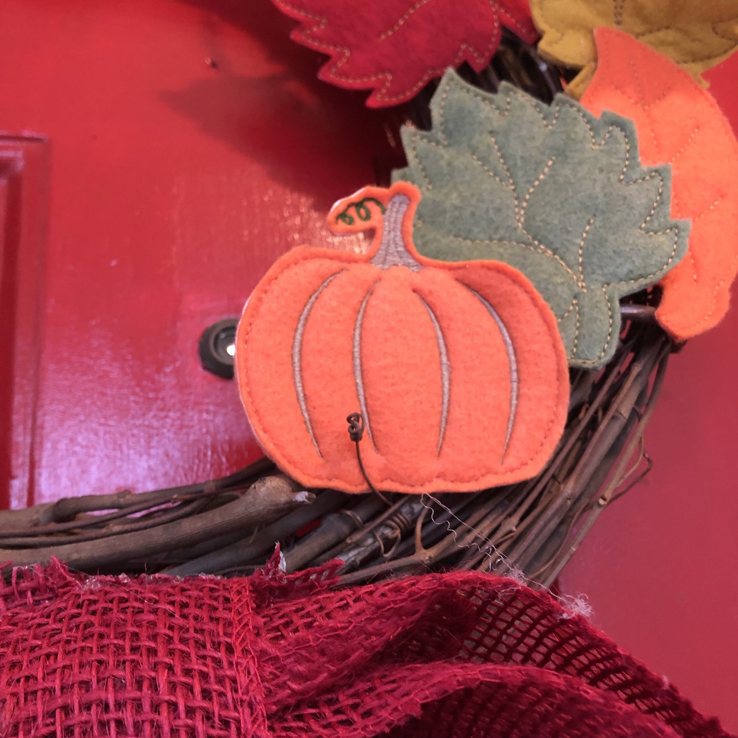 DBB Pumpkin Felties for Wreaths or Banners