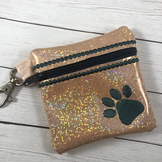 DBB Paw Print Zipper Pouch 4x4