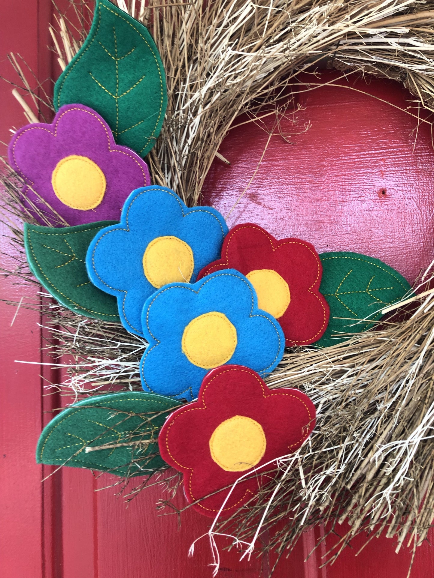 DBB Fiesta Flowers and Leaves Felties for Wreaths or Banners