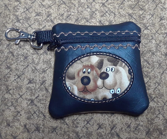 DBB Monogram Oval Zipper Pouch 4x4