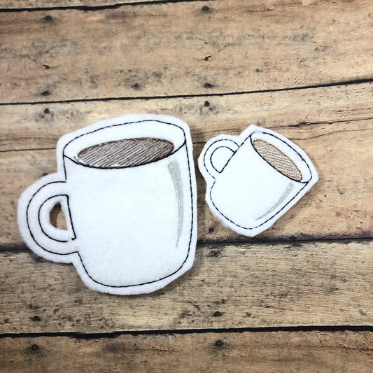 DBB Coffee Cup Felties embroidery design