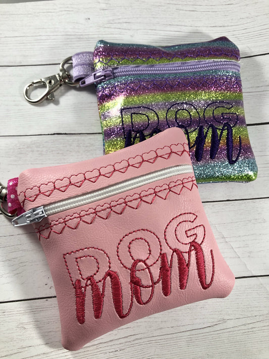 DBB Dog Mom Zipper Pouch 4x4